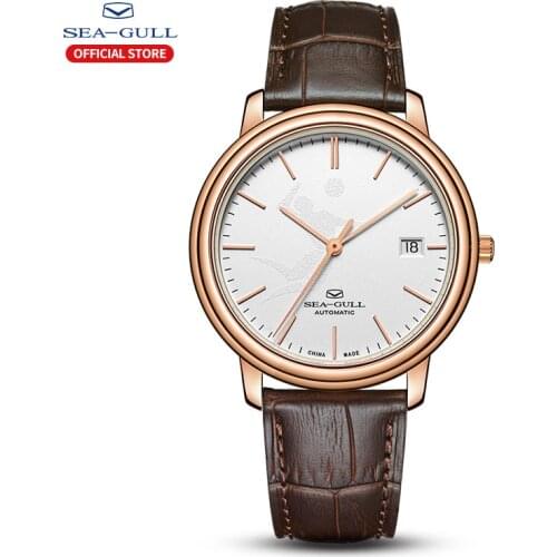 2020 New Seagull Mens Watch Womens Watch Sports Volleyball Single Calendar Belt Waterproof Automatic Mechanical Womens Watch