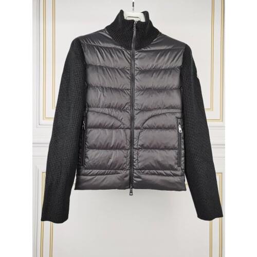 Mo* CLer Autumn/Winter 2021 New Stand-up Collar knit down Jacket for men and women, first-class craftsmanship, high edition