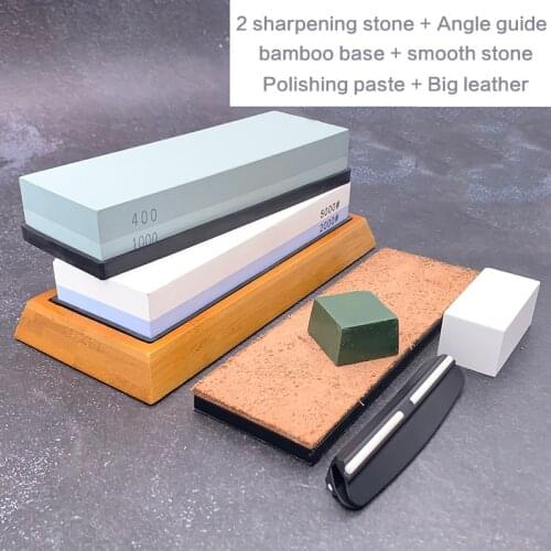 Sharpening stone knife sharper kitchen bar tool base 15 Angle guide Correction Stone blade sharp Apex edge water whetstone musat
