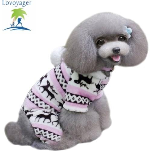 Christmas Halloween Milu Deer Warm Pet Dog Hoodie Sweaters Coat Jumpsuit Cheap Puppy Chihuahua Clothes Sweatshirt