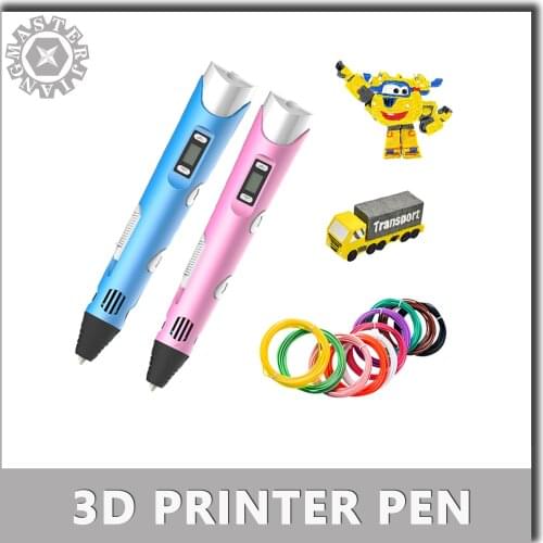 3D Printer Pen DIY 3D Pen Drawing Pens 3d Printing Best for Kids with ABS PLA Filament Christmas Birthday gift