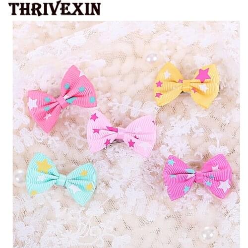 Pet Hairpin Cats Dogs Bow Knot Hairs Clips Pets Hair Grooming Accessories Puppy Hairclips