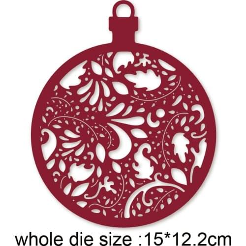 Metal Cutting Dies Christmas hanging ball 2020 new arrival craft Stencil For DIY Scrapbooking Paper/photo Cards Embossing Dies