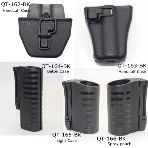 360 Degrees Rotation Gas Baton Holder Pouch Expandable Plastic Swivelling Baton Case Telescopic Holster Spray Pouch Flashlight