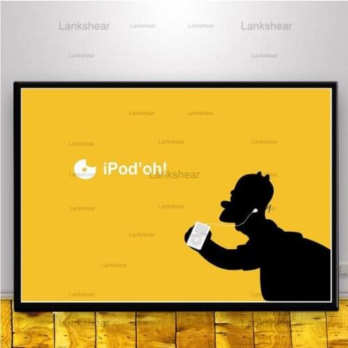 Cartoon Canvas Painting Comedy Scream Posters and Prints Anime Comics Funny Poster Wall Art Picture Kids Room Home Decor Gift