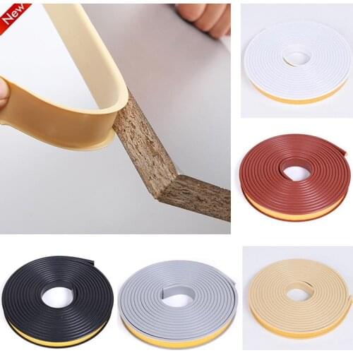 1m Home Furniture Wood Board Cabinet Table Chair Protector Cover TPE Seal Strips Self-Adhesive U-Shaped Edge Strip Banding Tape