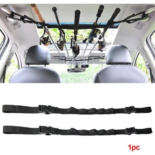 1Pc Fishing Vehicle Rod Carrier Rod Fishing rod holders for car Car Fishing Truss Belt Strap With Tie Suspenders Wrap