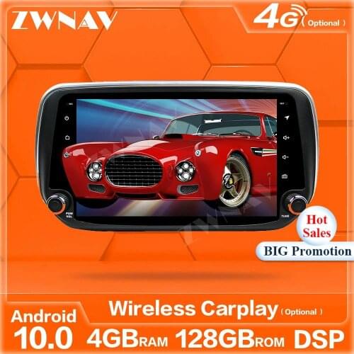 128GB Carplay Android 10 Screen Multimedia Player For Hyundai IX45 Sante Fe 2018 2019 GPS Navi Auto Audio Radio Stereo Head Unit