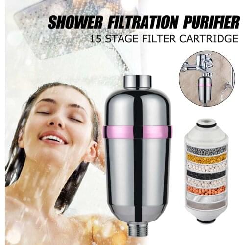 15 Stage Bathroom Water filters Bathroom Shower Filter Bathing Water Treatment Health Softener Chlorine Removal Water Purifier
