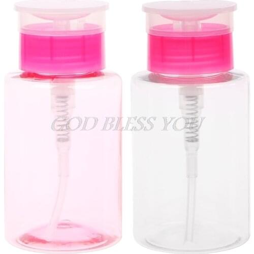160ml Empty Pump Dispenser Liquid Gel Polish Remover Clean Bottle For Nail Art Drop Shipping