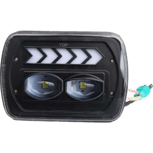 2Pcs LED Headlight Plug Play Multi-function IP67 Waterproof DC 10-14V Daytime Running Light for Jeep YJ автомобильные товары