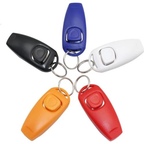 20pcs/lot Dog Pet Click Clicker Whistle
