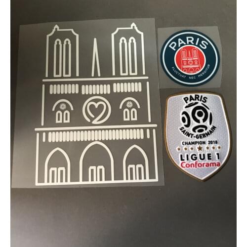 2019 Notre-dame Sponsor and Notre dame Patch Heat Transfer Badge