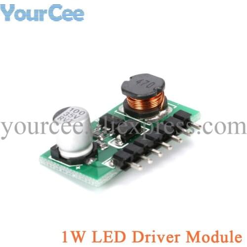 10 pcs 1W LED Lamp Driver Support PMW Dimmer DC IN 7-30V OUT 350mA 1.2-28V DC-DC Step Down Buck Converter Module LED Driver