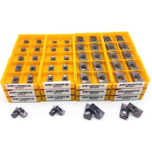 APMT1604 APMT1135 PDER M2 H2 VP15TF carbide insert milling tool APMT 1135 APMT1604end milling cutter CNC lathe turning tool