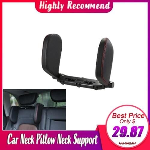 Car Neck Pillow Seat Headrest Head Prop Support Both Sides Neck Adjustable Travel Pillow Comfortable Soft Sleeping Accessories