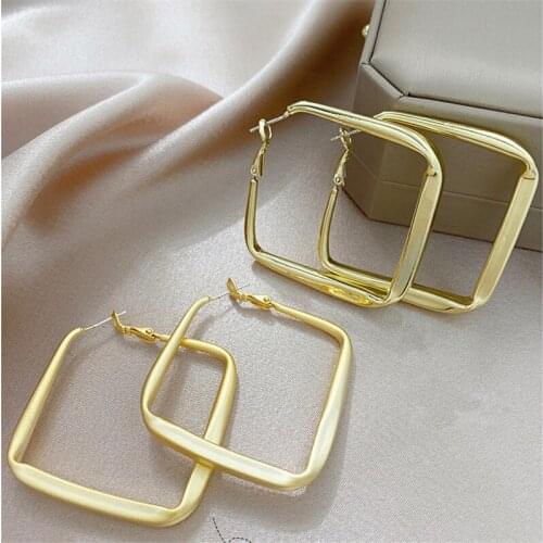 Large Geometric Earrings Metal Drop Dangle for Women Party Fashion Jewelry