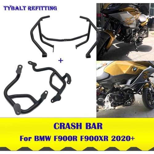 F900R F900XR Motorcycle Upper Lower Engine Guard Crash Tank Bar Bumper Fairing Frame Protector For BMW F 900R F 900XR 2020 2021
