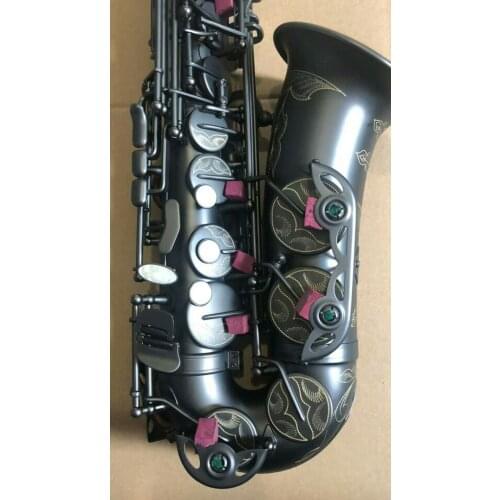 Best Quality Alto Saxophone E-Flat Matt Saxophone Black Sax Alto Mouthpiece Ligature Reed Neck Musical Instrument Accessories