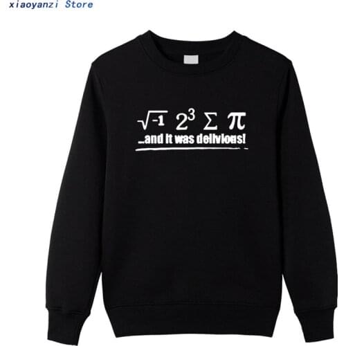 Men mens cotton math sweatshirts casual Boys pullovers male printed sweatshirt hoodies euu34956-54