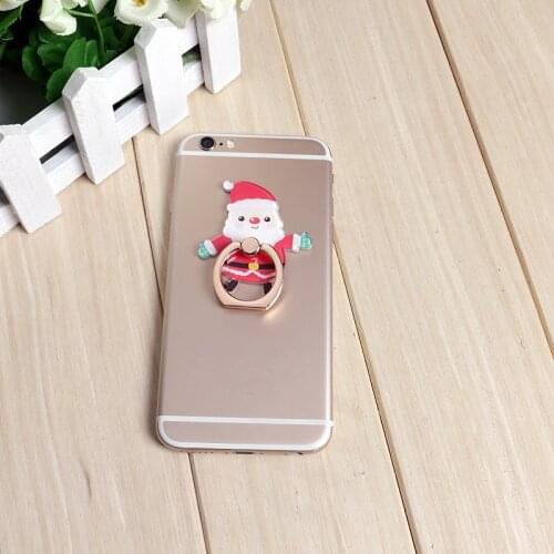 New Arrival 1 Piece Finger Ring cute Mobile Phone Holder Rings Christmas Series Cartoon Smartphone Rings