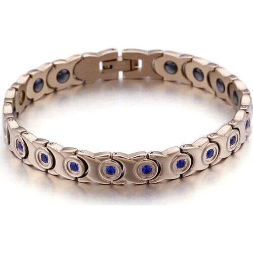 New ethnic wind magnet ladies jewelry high quality titanium steel rose gold bracelet