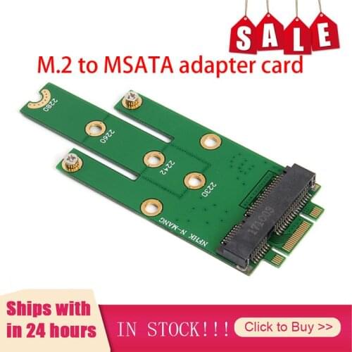 NGFF M.2 B + M Key to mSATA Mini PCI-E PCI-Express SATA 3.0 SSD Male Converter Adapter Card For 2242/2260/2280 m2 ngff SSD