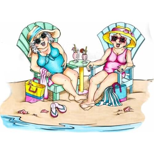 Beach Women Transparent Silicone Rubber Stamp And Metal Die Sheet Cling Scrapbooking DIY Cute Pattern Photo Album