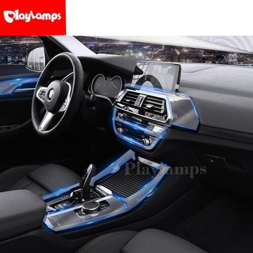 Stickers For BMW X3 X5 X6 transparent Promotion Invisible TPU Films Cover stickers for BMW center console Car Accessories