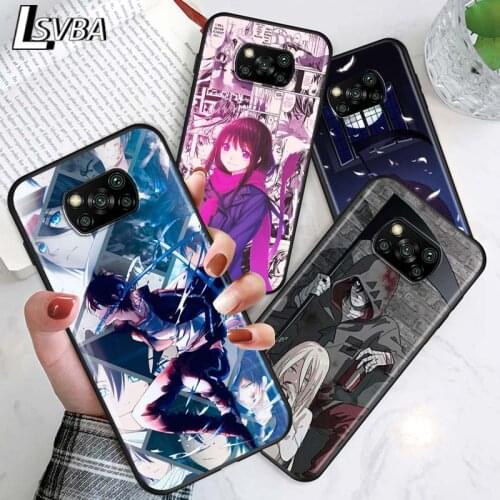 Noragami Anime Girl for Xiaomi Poco X3 NFC X2 M3 M2 F2 F3 Pro C3 F1 A2 Lite Mix3 Play Silicone Soft Black Phone Case