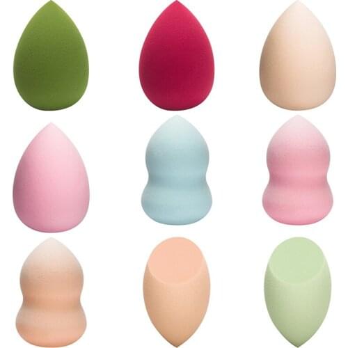 Dry&Wet Usable Cosmetic Puff Powder Liquid Cream Foundation Makeup Puff Sponge Non-Latex Enlarge by Water Women Face Makeup Tool