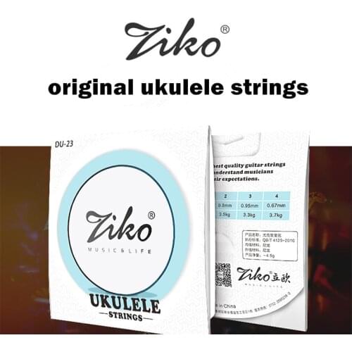 ZIKO Ukulele Strings Soprano Concet Tenor General Use Nylon Ukelele Strings Ukulele LOW G Strings Musical Instruments