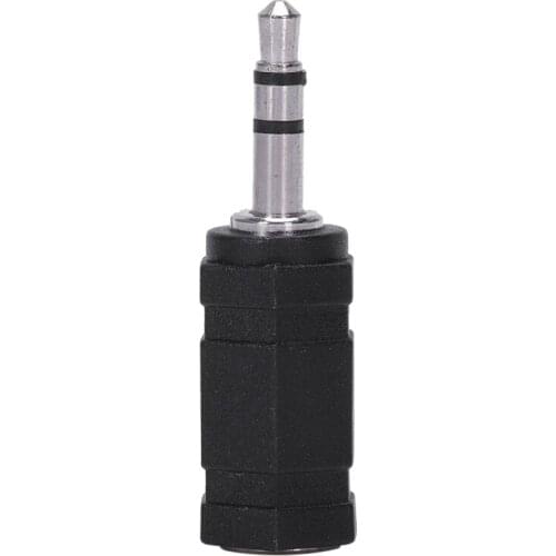 2.5mm Stereo Female to 3.5mm Stereo Male Plug Jack o Adapter, Black