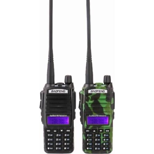 2PCS BaoFeng UV-82 Walkie-Talkie 5W U/V Baofeng UV 82 Portable Walkie Talkie 10 KM Baofeng UV82 Radios uv 9r ham radio