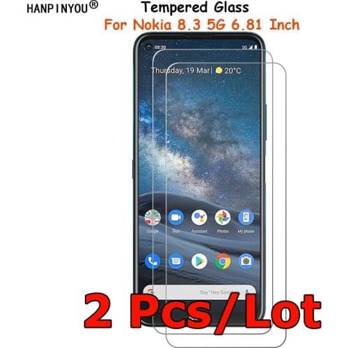 2 Pcs /Lot For Nokia 8.3 5G 6.81" Tempered Glass Screen Protector Explosion-proof Protective Film Toughened Guard