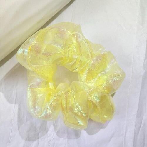 4pcs Girl Mermaid Net Chiffon Loop Hair Rope Highly Elastic Hair Rope Headband Ponytail Holder Hair AccessoriesHair Accessories