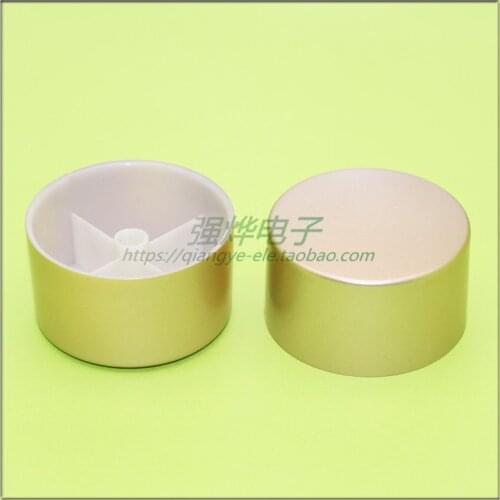 47*27MM sandblasted golden plastic knob potentiometer knob speed control knob inner hole of flower shaft 6MM