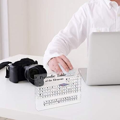 Acrylic Periodic Table Display With Real Elements Kids Teaching School Day Birthday Gifts Chemical Element Display Home Decor