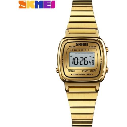 SKMEI Luxury Digital Sports Watches Fashion Women Dress Watch Waterproof Ladies Wrist Watches Relogio Feminino