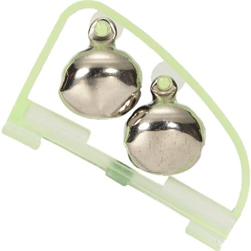 Double Bell Fish Bite Alarm Outdoor Night Fishing Rod Clamp Bells Ring Bite Alarm Tackle Fishing Lure Accessories Bearable