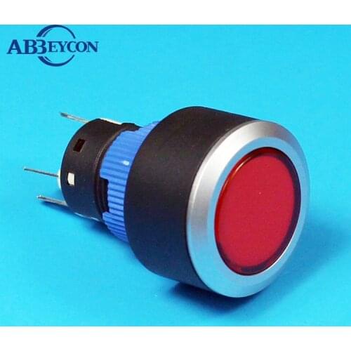 2226Z Latching industrial waterproof plastic illuminated pushbutton reset switch 22mm plastic switch