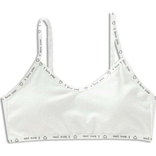 Cotton Bra Training Teen Girl Puberty Kids Vest Sport Tops Breathable Teens Students Underwear Bras For Teenagers 8-18 Years Old