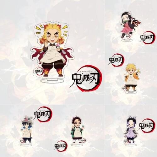 Demon Slayer Kimetsu No Yaiba Kamado Tanjirou Nezuko Kanawo Zenitsu Inosuke Giyuu Rengoku Acrylic Stand Figure Model Toys Gift