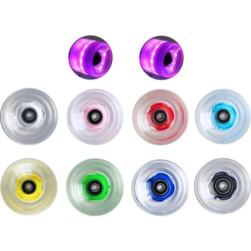 1PC 70mm LED wheels Longboard wheels Surfboard Wheels with bearing complete Skateboard wheels 78A