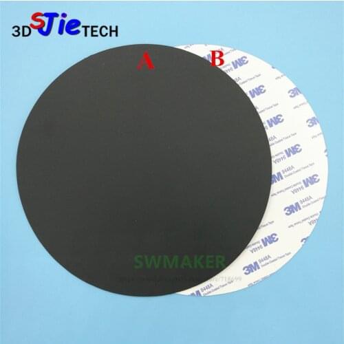Round 280mm Magnetic adhesive Print Bed Tape Print Sticker Build Plate Tape FlexPlate for DIY Kossel/Delta 3D Printer parts