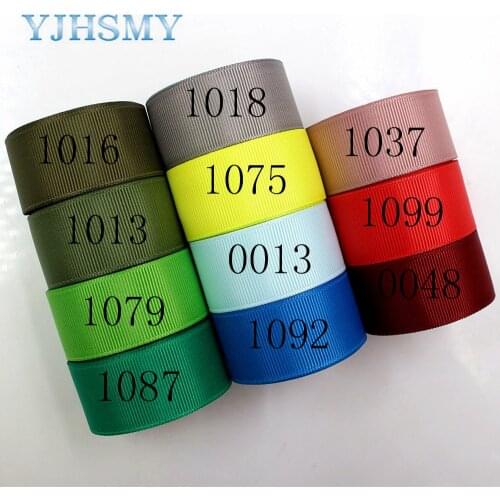 YJHSMY J-18205-L25MM,25mm 10 yards Solid Color Ribbons Thermal transfer Printed grosgrain Wedding Accessories DIY material