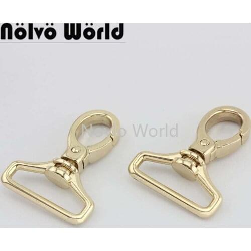 Nolvo World 5-0-100pcs 4 colors 49*29.6mm metal strap buckle for bags,3cm lobster clasp snap hook hardware
