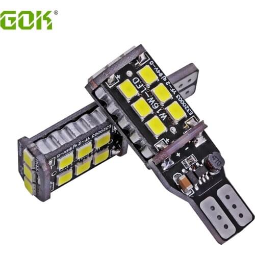 New Super Bright!! 10PCS T10 led Canbus t10 15led 2835 smd NO ERROR CANBUS 12V 24V DC SMD White light w5w Led canbus ERROR Free
