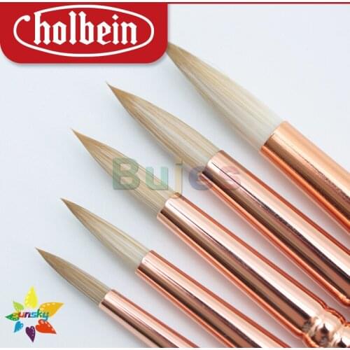 Original Japan Holbein SK-color Watercolor brush acrylic brush nylon fiber brush Round head Drawing lines Detail brush