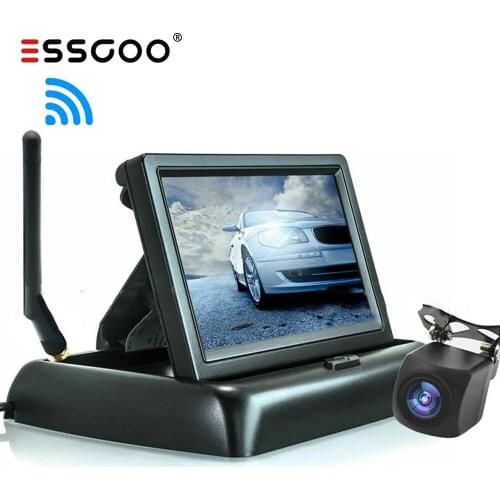 ESSGOO 4.3/5 inch Parking Rearview Car Monitors TFT LCD Car Rear View monitor Display System For Backup Reverse Camera